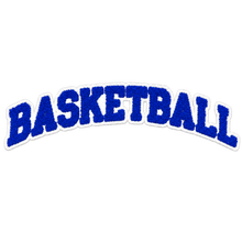 Load image into Gallery viewer, Basketball Chenille Patch Iron-On Applique, Available in Various Colors