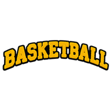 Load image into Gallery viewer, Basketball Chenille Patch Iron-On Applique, Available in Various Colors