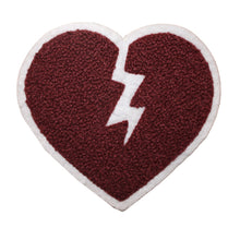 Load image into Gallery viewer, Broken Heart in Multi Colors Multi Sizes Chenille Patches