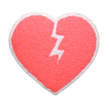 Load image into Gallery viewer, Broken Heart in Multi Colors Multi Sizes Chenille Patches