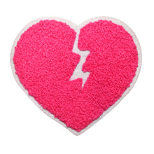 Load image into Gallery viewer, Broken Heart in Multi Colors Multi Sizes Chenille Patches
