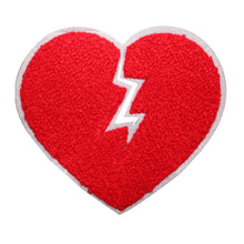 Load image into Gallery viewer, Broken Heart in Multi Colors Multi Sizes Chenille Patches