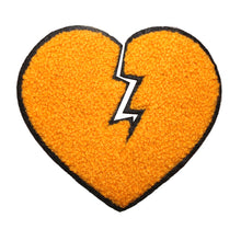 Load image into Gallery viewer, Broken Heart in Multi Colors Multi Sizes Chenille Patches