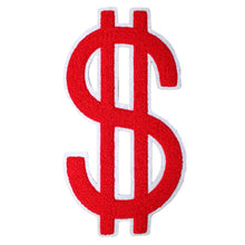 Load image into Gallery viewer, Big Dollar Sign in Multicolor Chenille Patch
