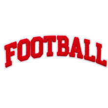 Load image into Gallery viewer, Football Chenille Patch Iron-On Applique, Available in Various Colors