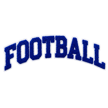 Load image into Gallery viewer, Football Chenille Patch Iron-On Applique, Available in Various Colors