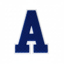 Load image into Gallery viewer, Letter Varsity Alphabets A to Z Beige Cream Chenille & White Felt 4 Inch