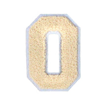 Load image into Gallery viewer, Letter Varsity Alphabets A to Z Beige Cream Chenille & White Felt  8 Inch