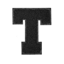 Load image into Gallery viewer, Letter Varsity Alphabets A to Z Black Chenille & Black Felt  6 Inch