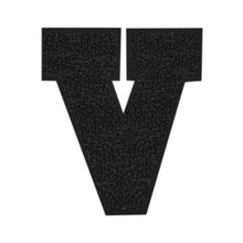 Load image into Gallery viewer, Letter Varsity Alphabets A to Z Black Chenille & Black Felt  8 Inch