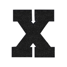 Load image into Gallery viewer, Letter Varsity Alphabets A to Z Black Chenille & Black Felt  2.5 Inch
