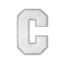 Load image into Gallery viewer, Letter Varsity Alphabets A to Z White Chenille & White Felt  8 Inch