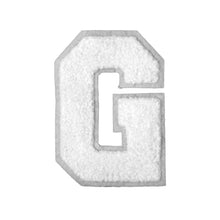 Load image into Gallery viewer, Letter Varsity Alphabets A to Z White Chenille & White Felt  8 Inch