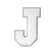 Load image into Gallery viewer, Letter Varsity Alphabets A to Z White Chenille & White Felt  8 Inch