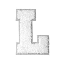 Load image into Gallery viewer, Letter Varsity Alphabets A to Z White Chenille & White Felt  8 Inch