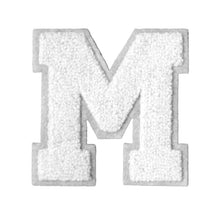 Load image into Gallery viewer, Letter Varsity Alphabets A to Z White Chenille & White Felt  8 Inch