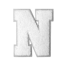Load image into Gallery viewer, Letter Varsity Alphabets A to Z White Chenille & White Felt  8 Inch