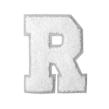 Load image into Gallery viewer, Letter Varsity Alphabets A to Z White Chenille & White Felt  8 Inch