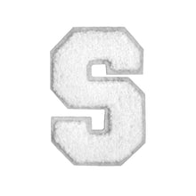 Load image into Gallery viewer, Letter Varsity Alphabets A to Z White Chenille & White Felt  8 Inch