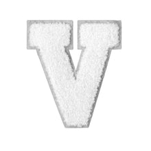 Load image into Gallery viewer, Letter Varsity Alphabets A to Z White Chenille & White Felt  8 Inch