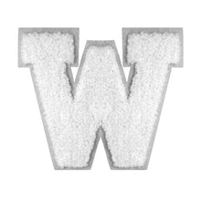 Load image into Gallery viewer, Letter Varsity Alphabets A to Z White Chenille & White Felt  8 Inch