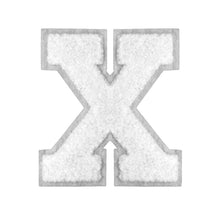 Load image into Gallery viewer, Letter Varsity Alphabets A to Z White Chenille & White Felt  8 Inch