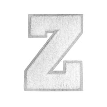 Load image into Gallery viewer, Letter Varsity Alphabets A to Z White Chenille & White Felt  8 Inch