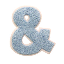 Load image into Gallery viewer, Letter Varsity Alphabets Symbol '&' Multi Colors in Multi Sizes Chenille Patches