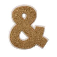 Load image into Gallery viewer, Letter Varsity Alphabets Symbol '&' Multi Colors in Multi Sizes Chenille Patches