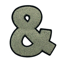 Load image into Gallery viewer, Letter Varsity Alphabets Symbol '&' Multi Colors in Multi Sizes Chenille Patches