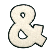 Load image into Gallery viewer, Letter Varsity Alphabets Symbol '&' Multi Colors in Multi Sizes Chenille Patches