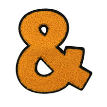 Load image into Gallery viewer, Letter Varsity Alphabets Symbol '&' Multi Colors in Multi Sizes Chenille Patches