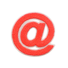 Load image into Gallery viewer, Varsity Letter Symbol @ Sign Multi Colors in Multi Sizes Chenille Patches