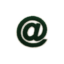 Load image into Gallery viewer, Varsity Letter Symbol @ Sign Multi Colors in Multi Sizes Chenille Patches
