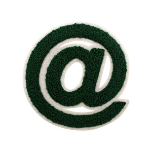 Varsity Letter Symbol @ Sign Multi Colors in Multi Sizes Chenille Patches