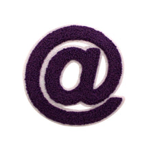 Load image into Gallery viewer, Varsity Letter Symbol @ Sign Multi Colors in Multi Sizes Chenille Patches