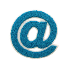 Load image into Gallery viewer, Varsity Letter Symbol @ Sign Multi Colors in Multi Sizes Chenille Patches