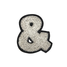 Load image into Gallery viewer, Letter Varsity Alphabets Symbol '&' Multi Colors in Multi Sizes Chenille Patches
