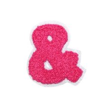 Load image into Gallery viewer, Letter Varsity Alphabets Symbol '&' Multi Colors in Multi Sizes Chenille Patches