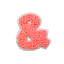 Load image into Gallery viewer, Letter Varsity Alphabets Symbol '&' Multi Colors in Multi Sizes Chenille Patches