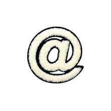 Load image into Gallery viewer, Varsity Letter Symbol @ Sign Multi Colors in Multi Sizes Chenille Patches
