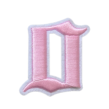 Load image into Gallery viewer, 3D Old English Roman Font Number 0 to 9 Size 2, 3 inches Pink Embroidery Patch