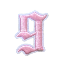 Load image into Gallery viewer, 3D Old English Roman Font Number 0 to 9 Size 2, 3 inches Pink Embroidery Patch
