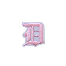 Load image into Gallery viewer, 3D Old English Roman Font Alphabets A To Z Size 2 Inches Pink Embroidery Patch