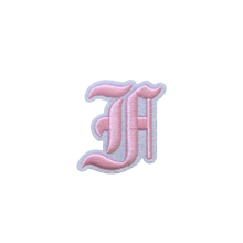 Load image into Gallery viewer, 3D Old English Roman Font Alphabets A To Z Size 2 Inches Pink Embroidery Patch