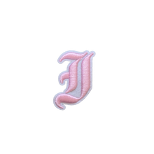 Load image into Gallery viewer, 3D Old English Roman Font Alphabets A To Z Size 2 Inches Pink Embroidery Patch