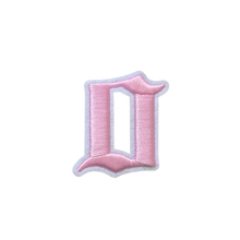 Load image into Gallery viewer, 3D Old English Roman Font Number 0 to 9 Size 2, 3 inches Pink Embroidery Patch