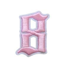 Load image into Gallery viewer, 3D Old English Roman Font Number 0 to 9 Size 2, 3 inches Pink Embroidery Patch