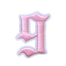 Load image into Gallery viewer, 3D Old English Roman Font Number 0 to 9 Size 2, 3 inches Pink Embroidery Patch