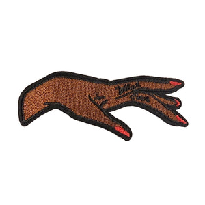 Black Female Hand Says 'What-ever' Embroidery Patch